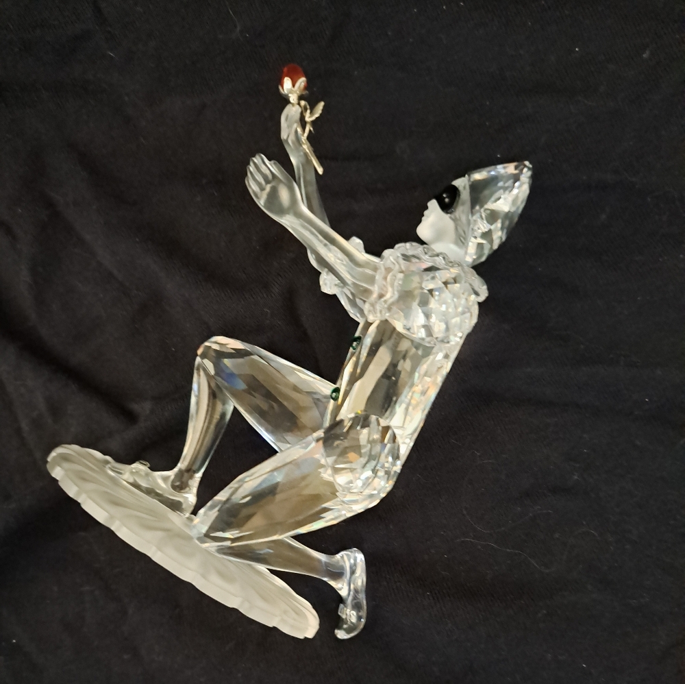 Swarovski 2001 Masquerade Harlequin Figurine  With Plaque  And Box COA Excellent